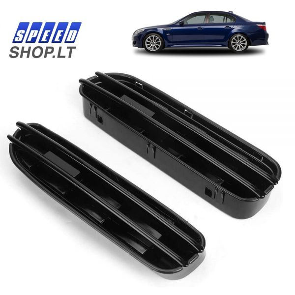 BMW M5 E60 juodos sparnų grotelės